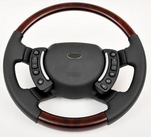 Range Rover L322 Steering Wheel - Burr Walnut Heated - Nappa Leather ( Non HEated ) Preview